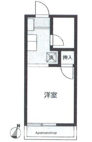 ハイツユウ(ワンルーム/1階)の間取り写真