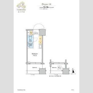 TOMORE品川中延(ワンルーム/10階)の間取り写真
