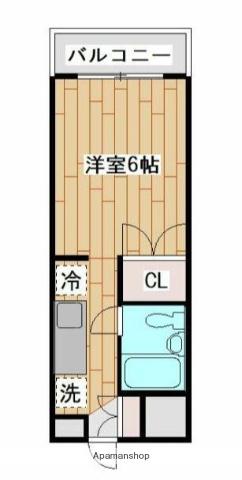 パレ白楽(ワンルーム/4階)の間取り写真