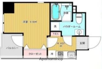 プレシエ伊勢佐木町(1K/4階)の間取り写真