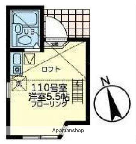 ユナイト南太田ケリースレーター(ワンルーム/1階)の間取り写真