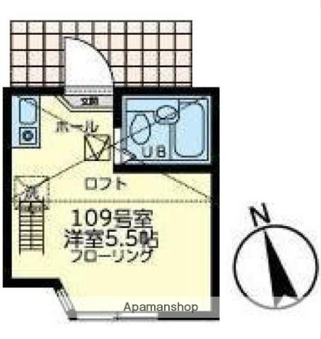 ユナイト南太田ケリースレーター(ワンルーム/1階)の間取り写真