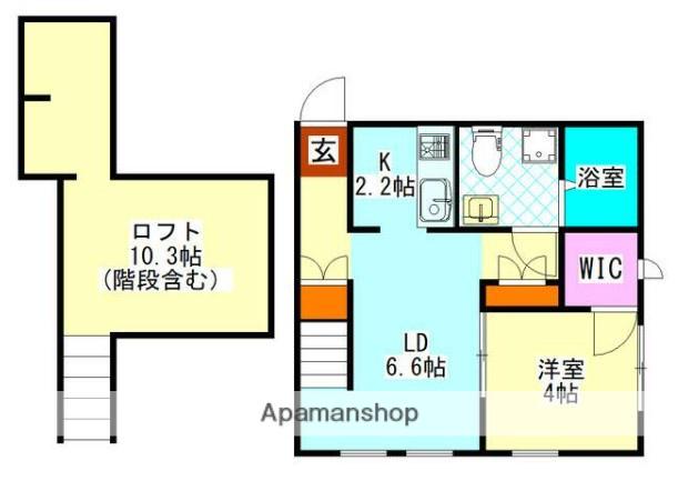 グランジャパン(1LDK/2階)の間取り写真