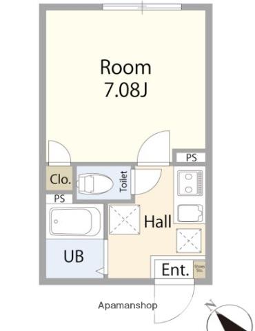 CRYSTAL STAGE(1K/2階)の間取り写真