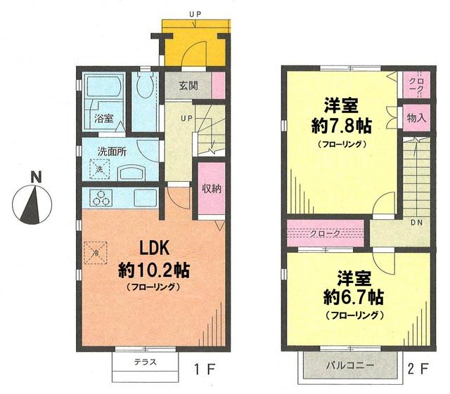 フィールドアイランドＢ棟(2LDK)の間取り写真