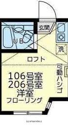 ユナイトエルリンガー(ワンルーム/2階)の間取り写真