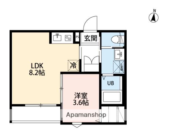 ROBOT HOME 桃浜町(1LDK/2階)の間取り写真