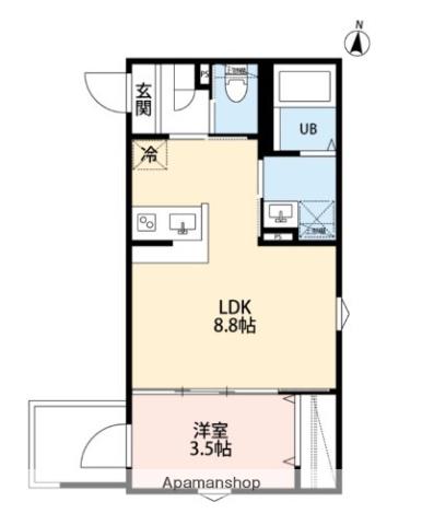 ROBOT HOME 桃浜町(1LDK/2階)の間取り写真