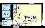 ユナイトフォーシーズンアクオリーナ(ワンルーム/2階)の間取り写真