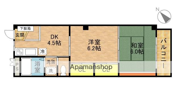 フォーバレーセイワ(2DK/3階)の間取り写真