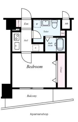グリフィン横浜・ディアコート 8階階 間取り
