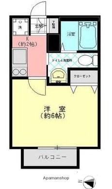 BCASA YOKOHAMA MINAMI(1K/1階)の間取り写真