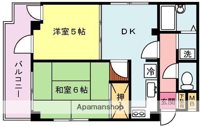 ハクベリー86 6階階 間取り