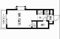 ジョイフル溝の口(ワンルーム/3階)の間取り写真