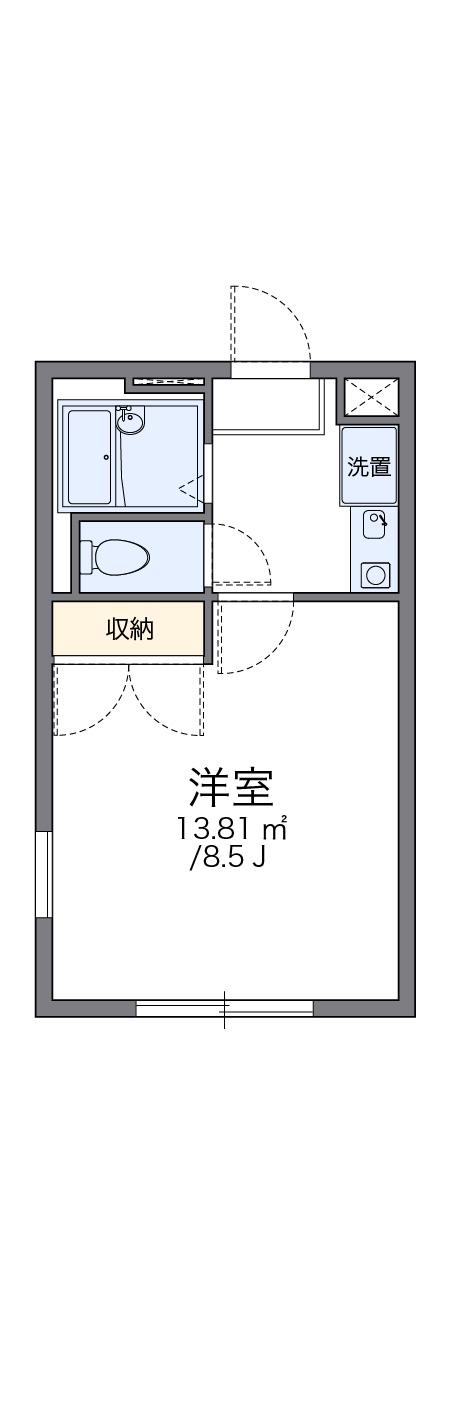 レオパレスクローネ I 1階階 間取り