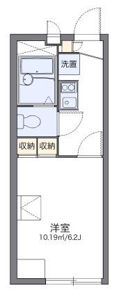 レオパレスSWING HILL(1K/2階)の間取り写真