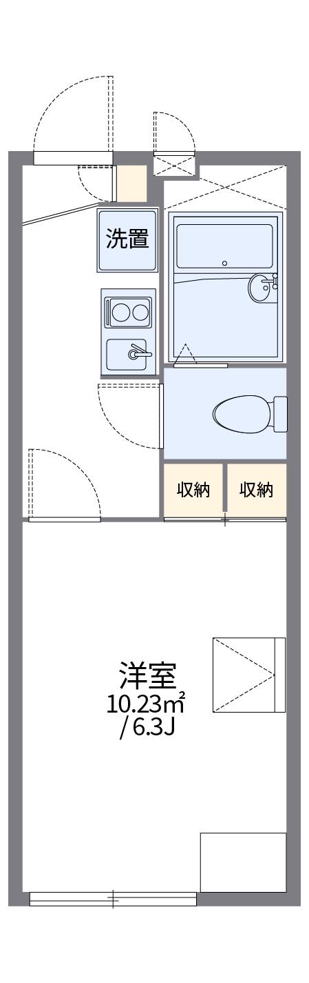 レオパレス長左衛門II 1階階 間取り