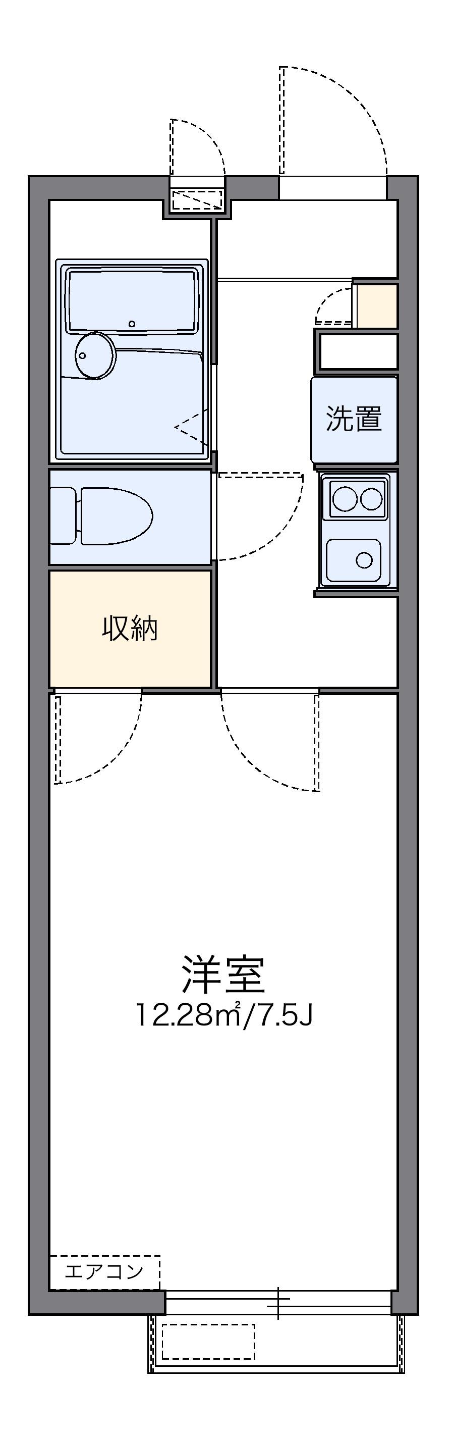 レオパレスチェリーブロッサム 2階階 間取り