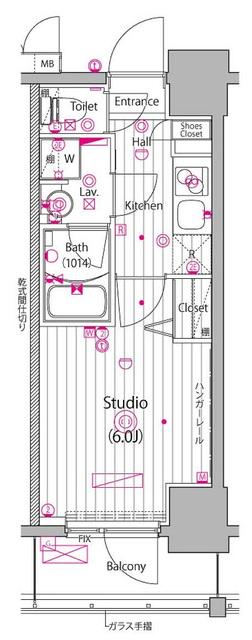 ガーラ・グランディ川崎榎町 11階階 間取り