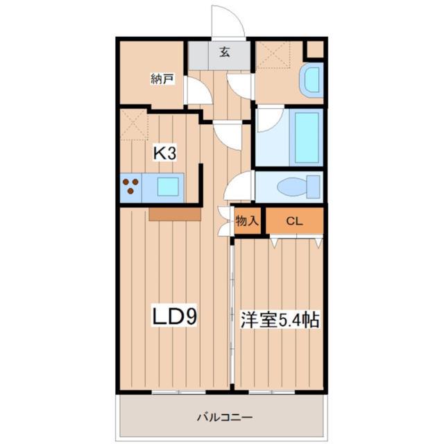 サンヒルズII(1LDK/1階)の間取り写真