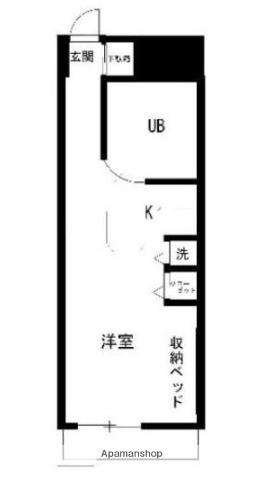 ラ・パルフェ・ド・コンセルト(ワンルーム/5階)の間取り写真