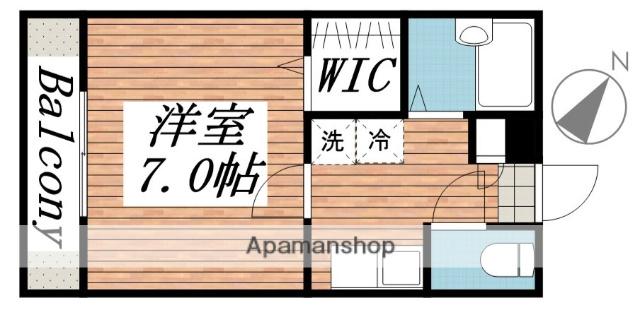 パレアージュ(1K/3階)の間取り写真