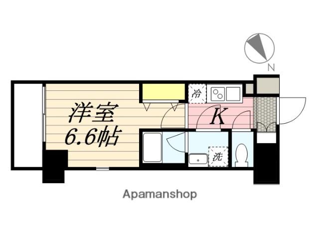 アイル横浜BAYSIDE(1K/4階)の間取り写真