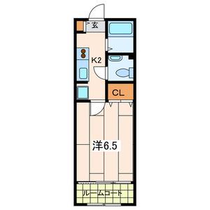 ESTRELA(1K/2階)の間取り写真
