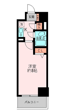 アドリーム横浜初音 7階階 間取り