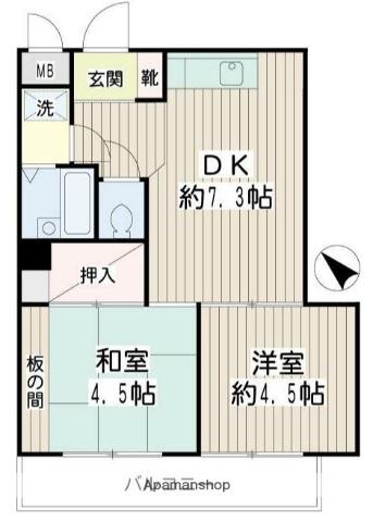 アーバン磯子 4階階 間取り