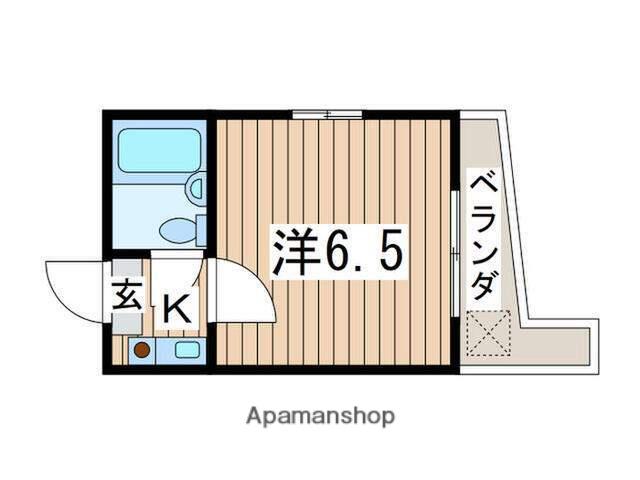 スマイルヨコスカ(1K/4階)の間取り写真