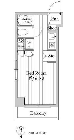 シーサイドビラ鵠沼 3階階 間取り