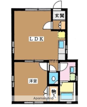 FIRST PLACE(1LDK/1階)の間取り写真