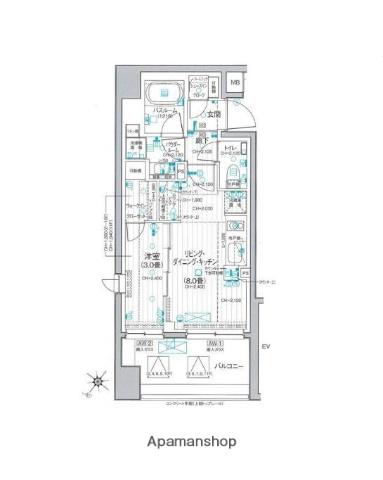 デュオステージ横濱桜木町 5階階 間取り