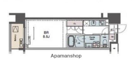 ラグゼナ磯子(1K/1階)の間取り写真
