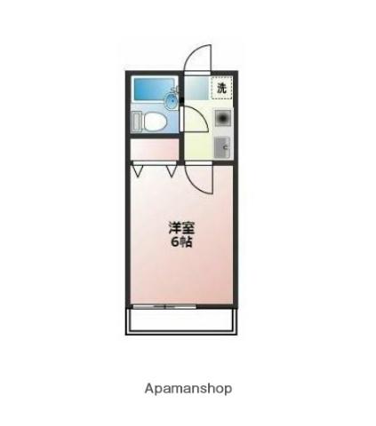 エキスプレス清水ケ丘(1K/1階)の間取り写真