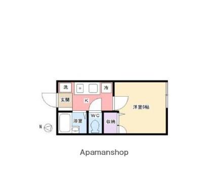 ストリーム追浜(1K/2階)の間取り写真