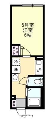 アース長津田(1K/1階)の間取り写真