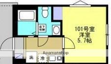 ハレ アラワイ(1K/1階)の間取り写真