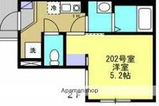 ハレ アラワイ(1K/2階)の間取り写真