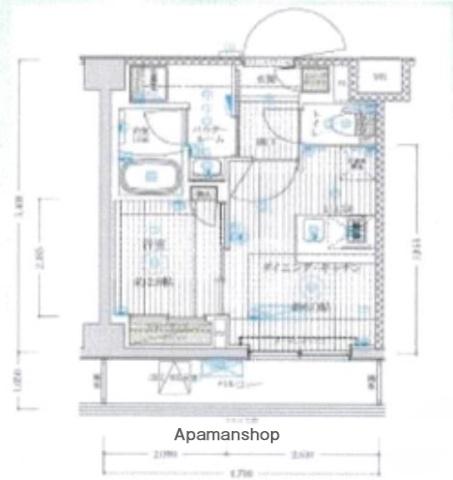 ブライズ鷺沼(1DK/2階)の間取り写真