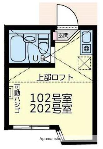 ユナイト根岸ジャトラ(ワンルーム/1階)の間取り写真