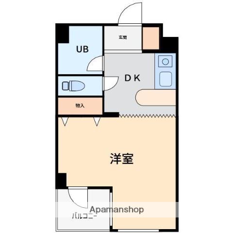ピアレジアオヤマV(1K/1階)の間取り写真
