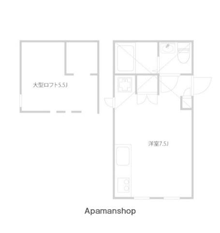 PRIMA CLASSICO(ワンルーム/1階)の間取り写真