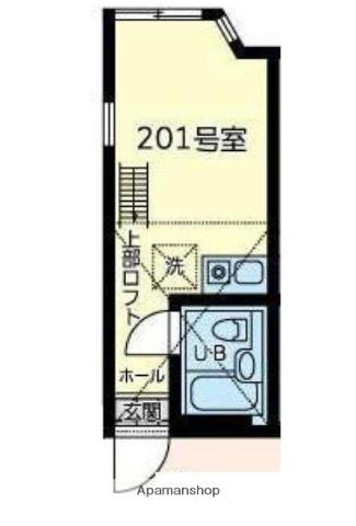 ユナイト桜本ヴィクトリーアルバート(ワンルーム/2階)の間取り写真