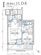LEXE 横濱関内(1LDK/9階)の間取り写真