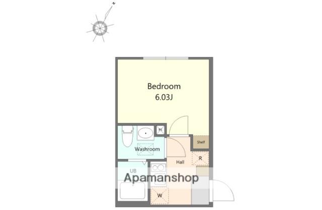 AGRANDE ODAKYU-SAGAMIHARAⅢ(1K/1階)の間取り写真