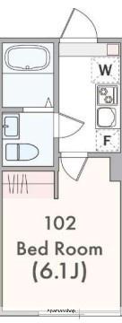 アザーレ・アサンテ日吉B(1K/1階)の間取り写真