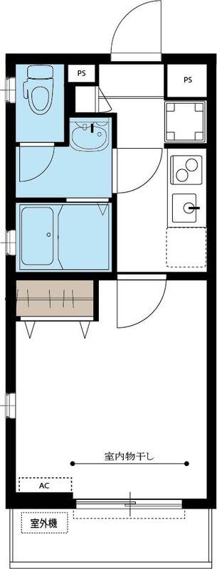 リブリ・絆(1K/2階)の間取り写真