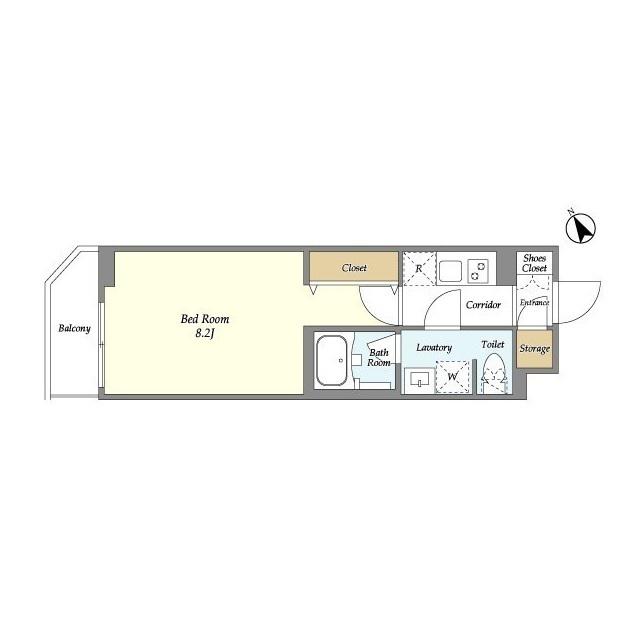 ESTRUTH MAGOME(1K/1階)の間取り写真